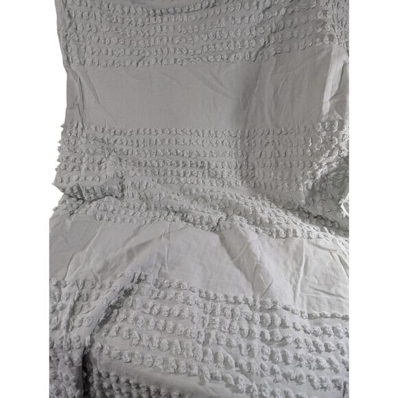 PURE COLLECTION BY INDIGO! SEAFOAM GREEN CHENILLE 100% COTTON SHOWER CURTAIN! - Picture 4 of 10